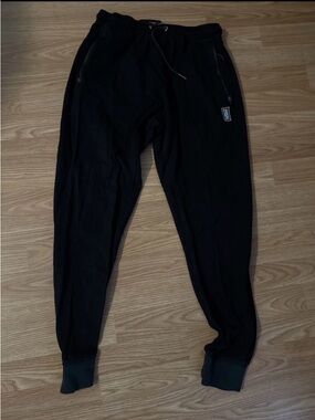 Ziviapparel Men's qua fitted Black Jogger Pants - Casual Drawstring Sweatpants